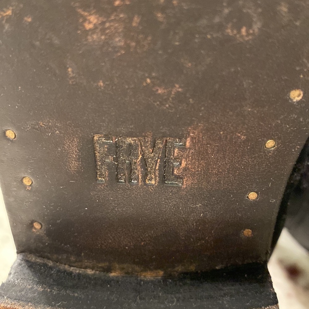 Frye vintage black Melissa style tall riding boots Size 8.5 - Picture 7 of 12